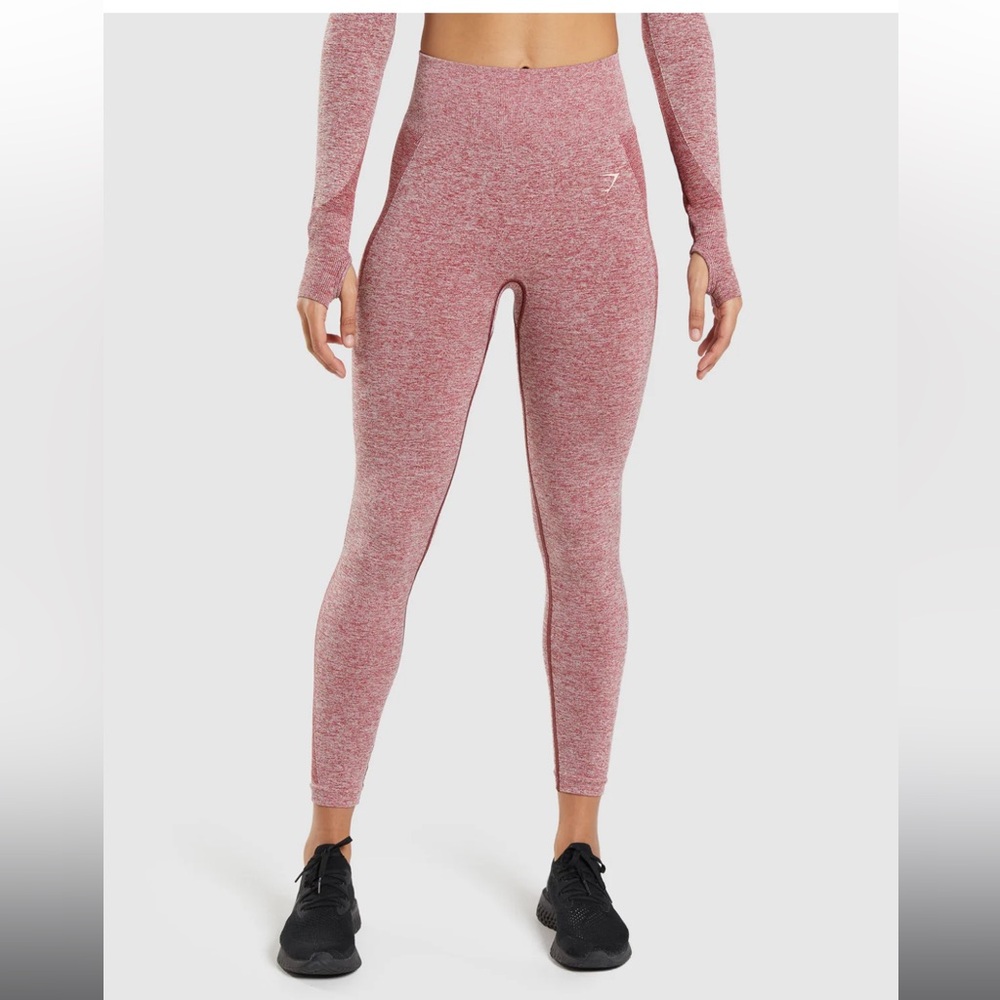 Gymshark Heathered Red Women's Leggings